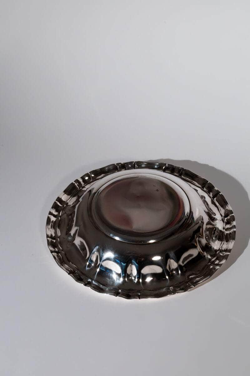 Mid-century Adorned Silver Tray