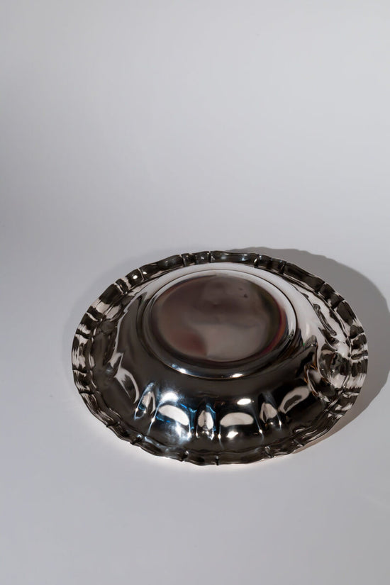 Mid-century Adorned Silver Tray
