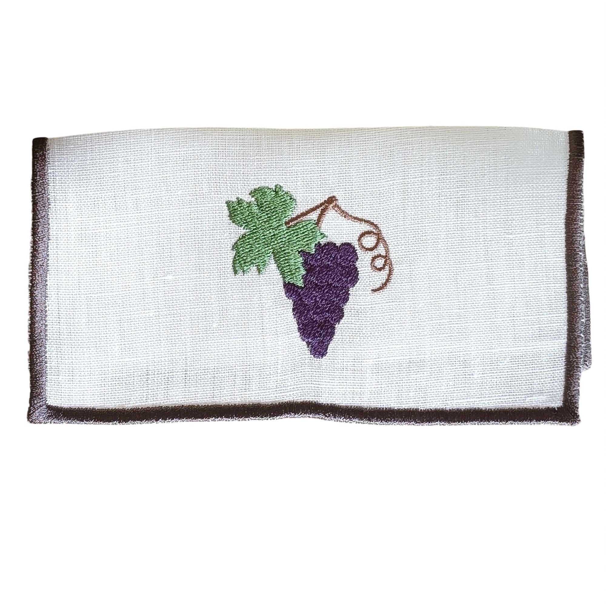 WINE NOT - Wine Embroidery Cocktail Napkin Set (set of 6)