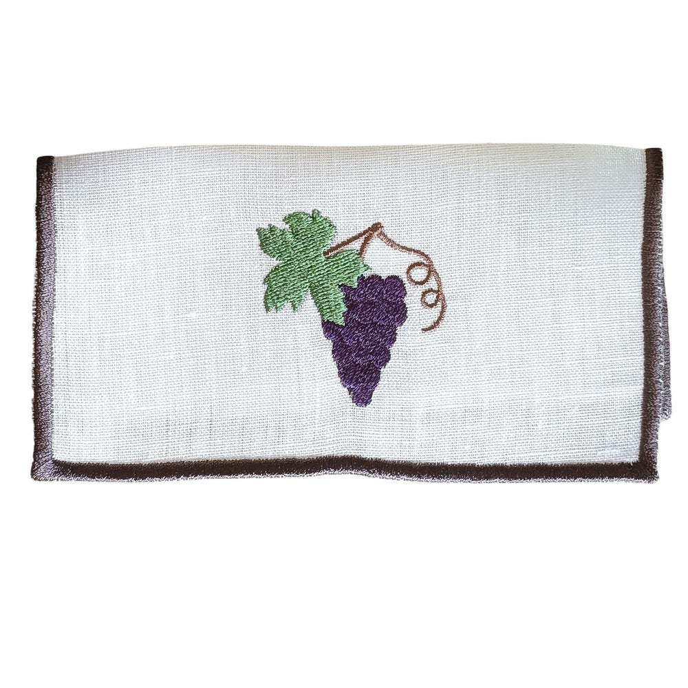 WINE NOT - Wine Embroidery Cocktail Napkin Set (set of 6)