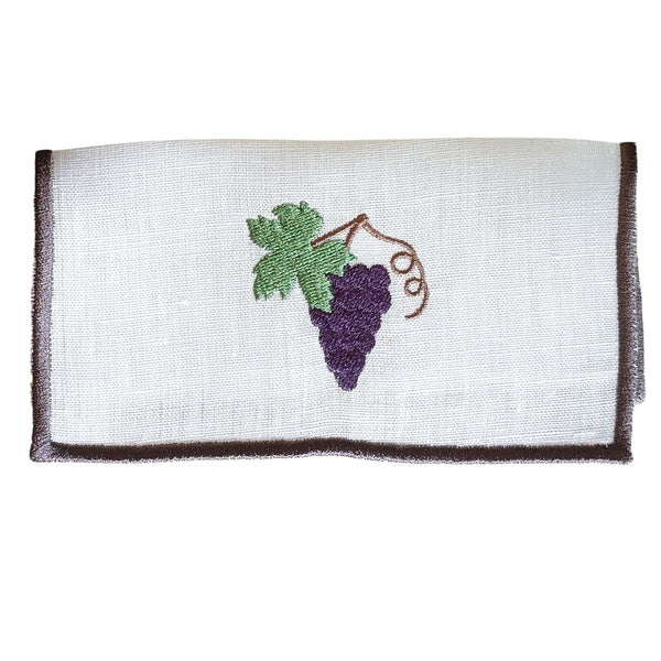 WINE NOT - Wine Embroidery Cocktail Napkin Set (set of 6)