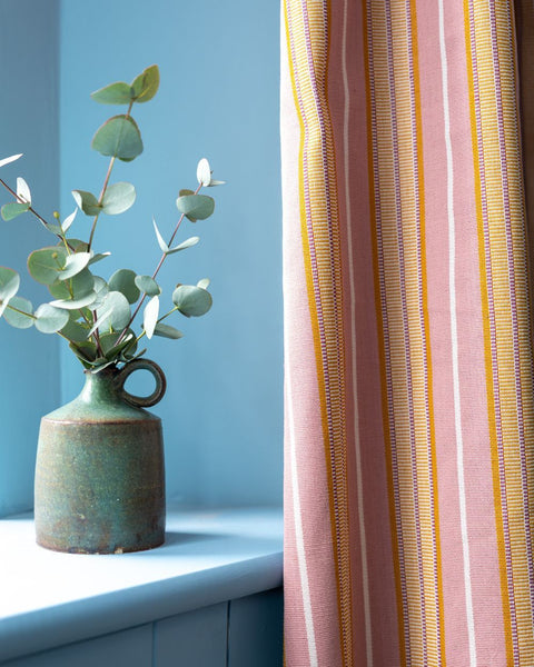 Aura Handwoven Stripe Fabric | Desert Sunrise