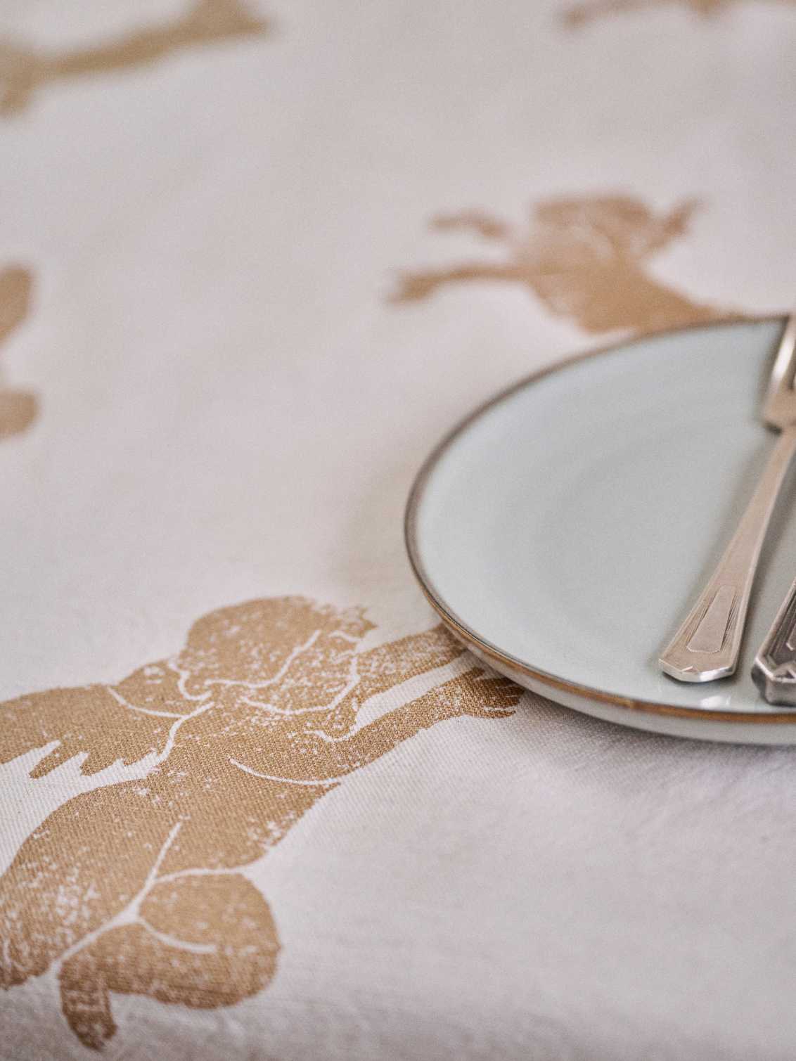 Christmas Cherub Tablecloth