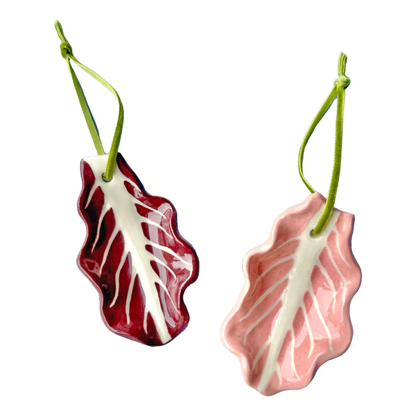 Radicchio Leaf Christmas Decorations