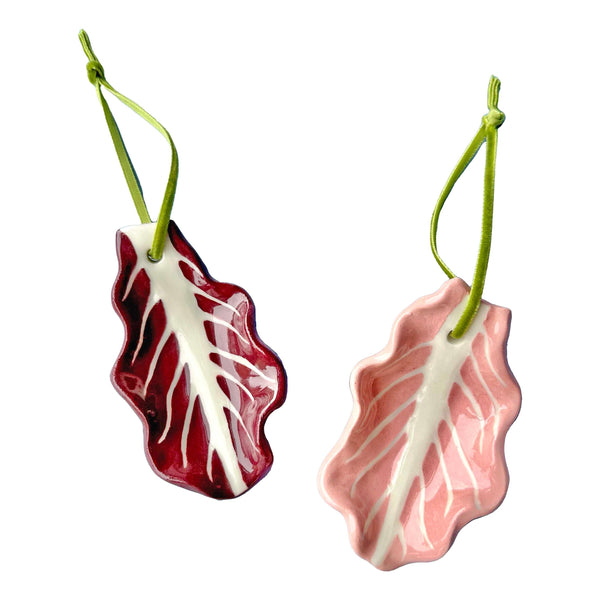Radicchio Leaf Christmas Decorations