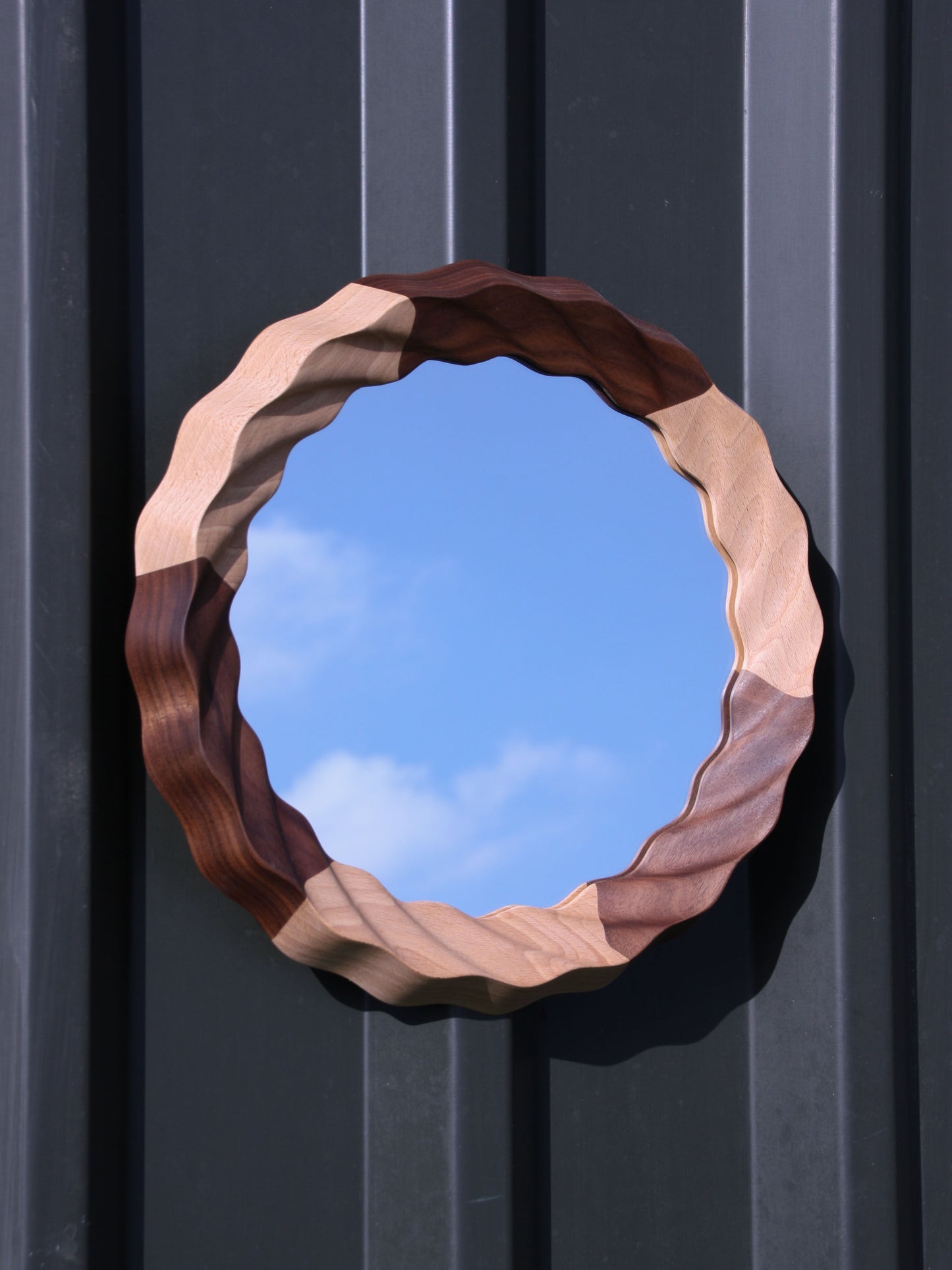 Kruller Extra Mirror - Beech & Walnut