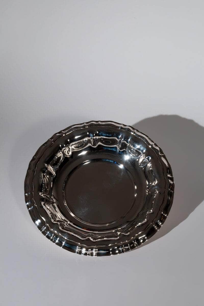 Mid-century Adorned Silver Tray