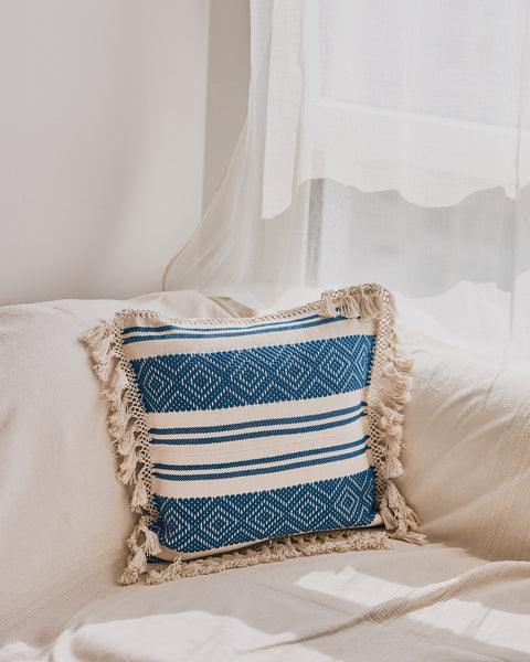 Blue Rayas - Cushion Cover