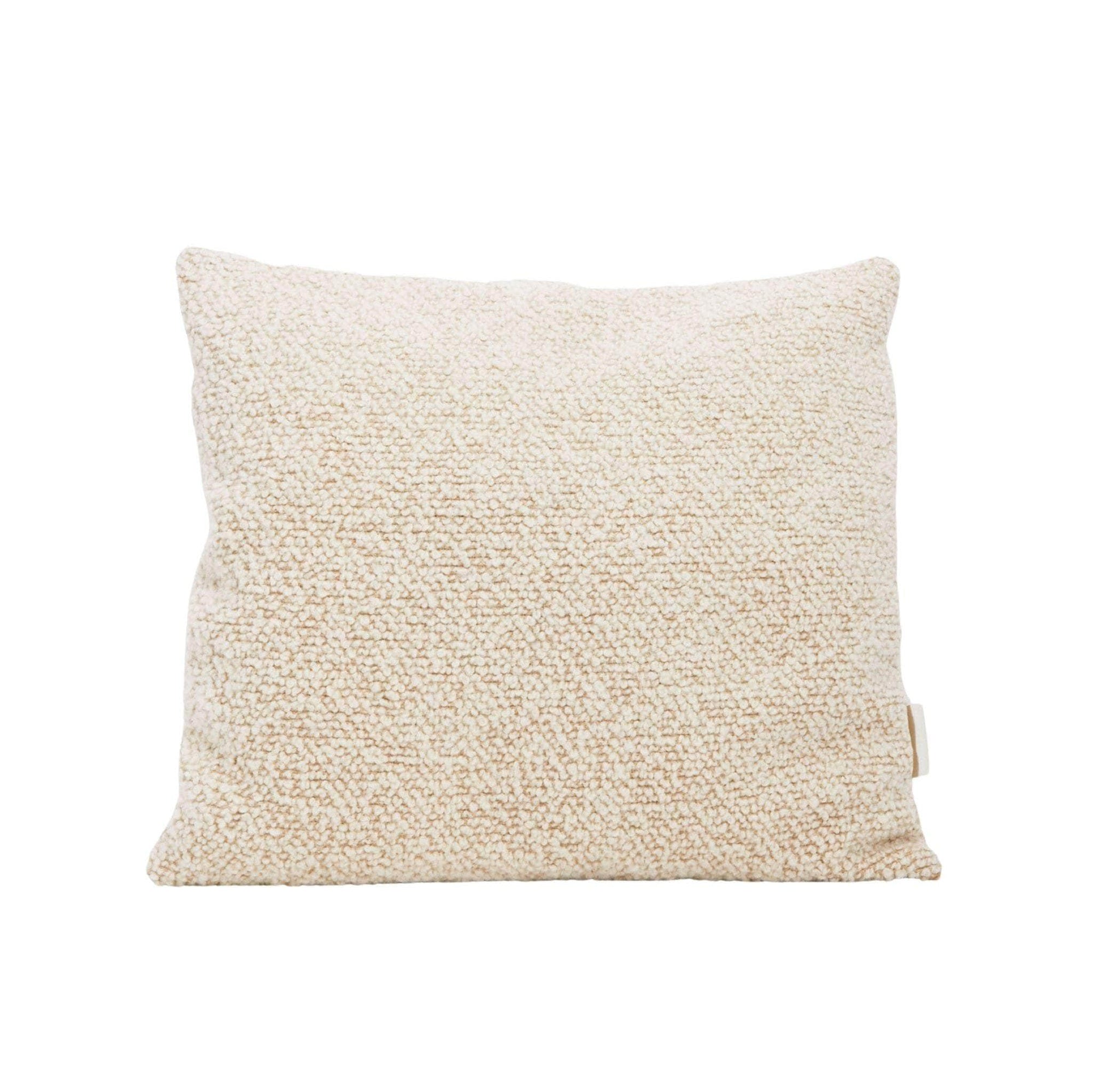 Le Carré - Wool Bouclé Checkered Cushion Chocolate/Eggshell