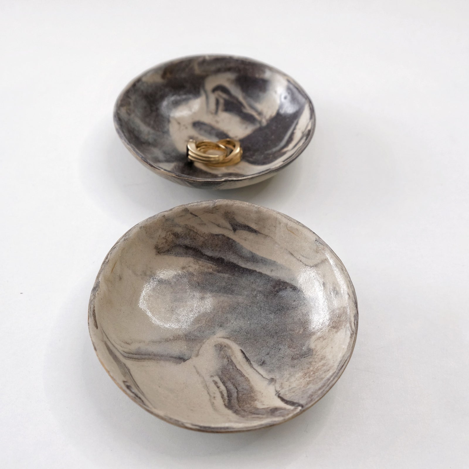 Mieke - Small Nerikomi Ceramic Trinket Set of 2