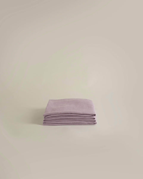 Hemp Fitted Sheet Pink Lilac