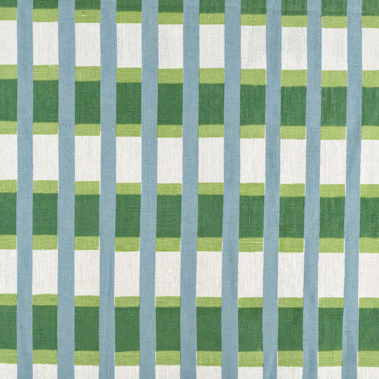 Lino Stripe Fabric (Teal)