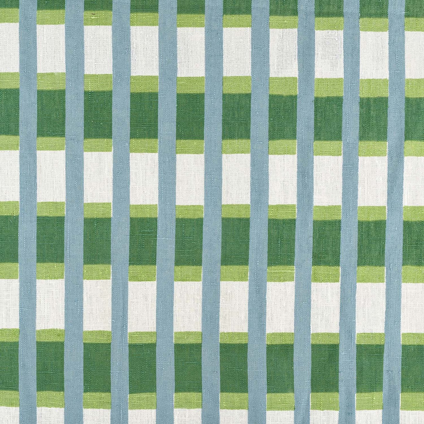 Lino Stripe Fabric (Teal)