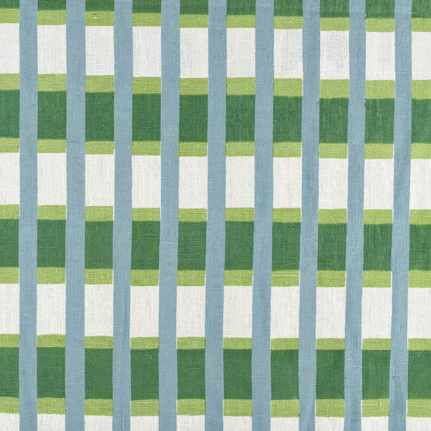 Lino Stripe Fabric (Teal)
