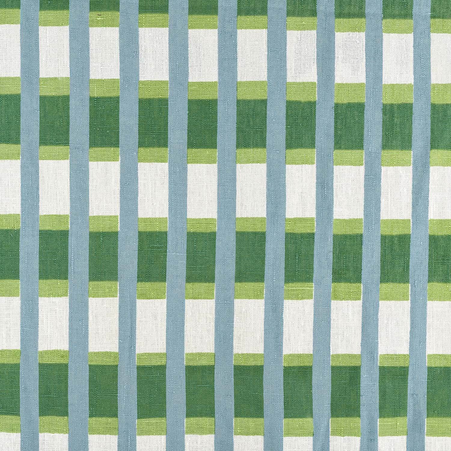 Lino Stripe Fabric (Teal)