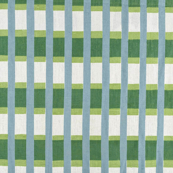 Lino Stripe Fabric (Teal)