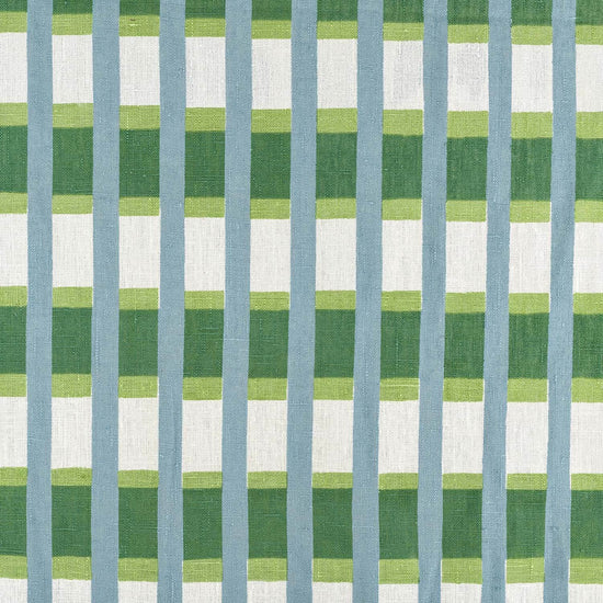 Lino Stripe Fabric (Teal)