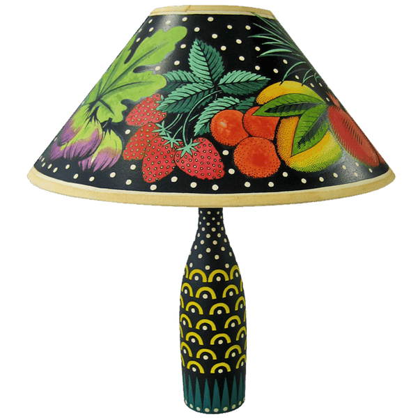 Tropical Fruit Hand Painted 14" Lampshade