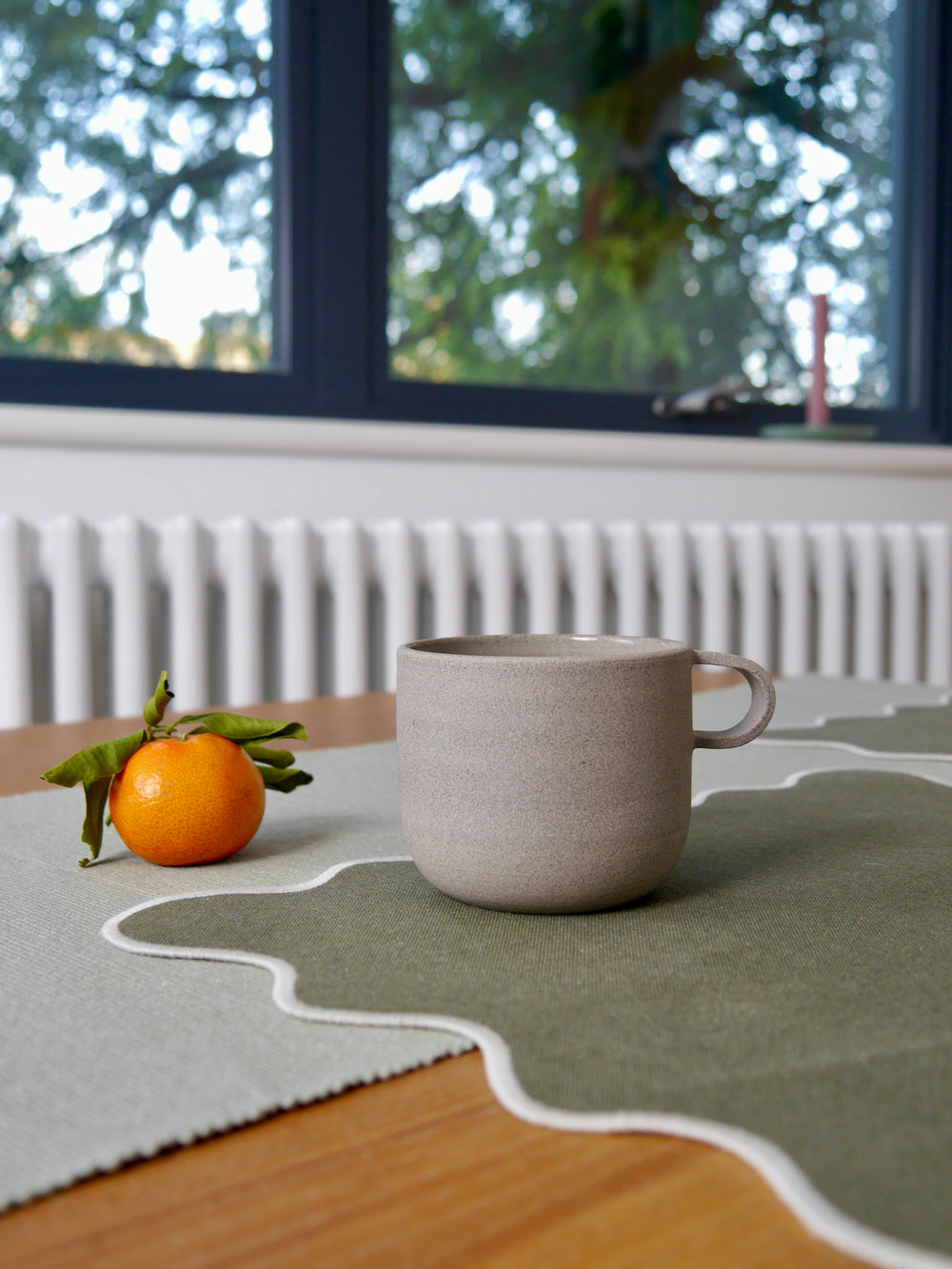 Curved Mug, Stone