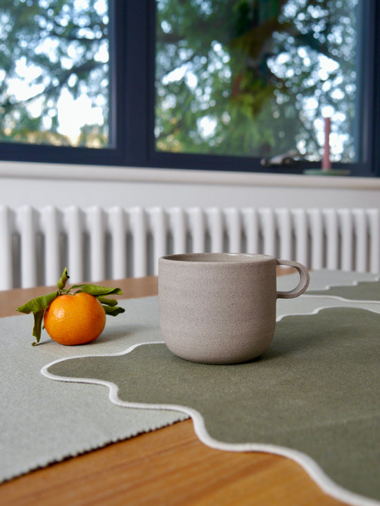 Curved Mug, Stone