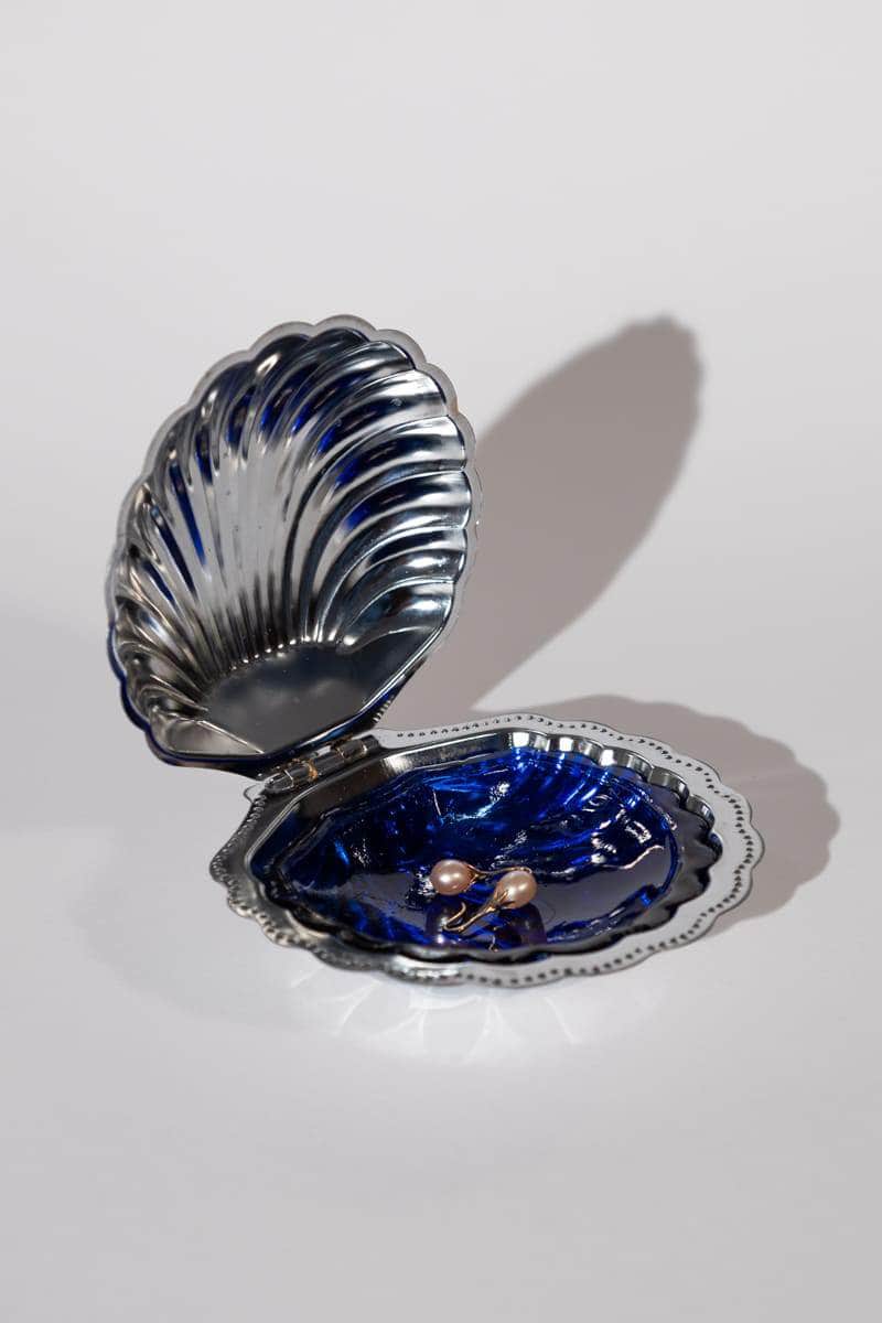 Vintage Silver Shell Dish