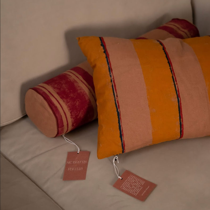 La Paz Terracotta Bolster Cushion