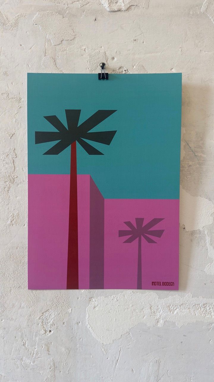 Sunset Palm A3 Print