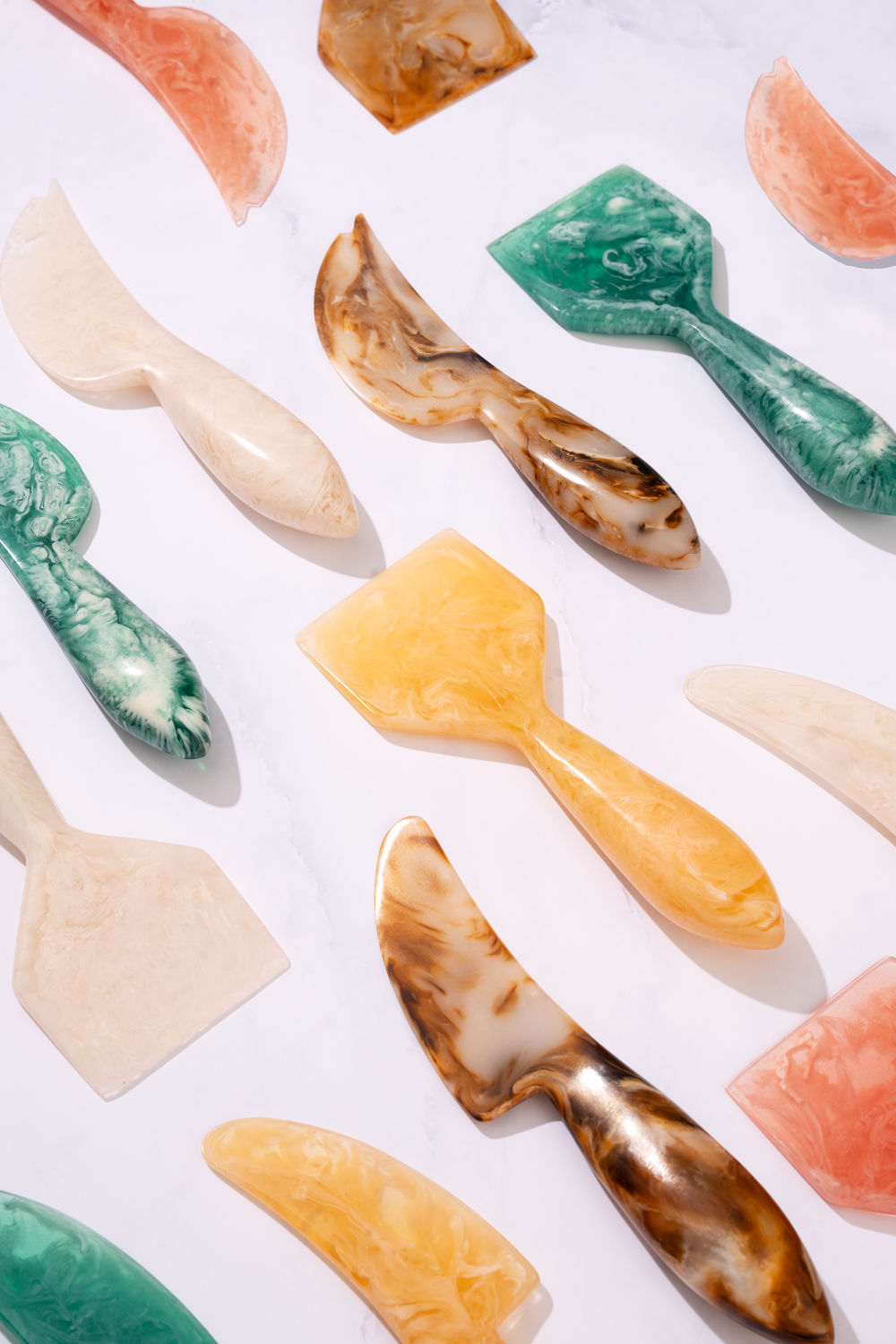 Resin Cheese Knife Vanilla  (Set of 3)