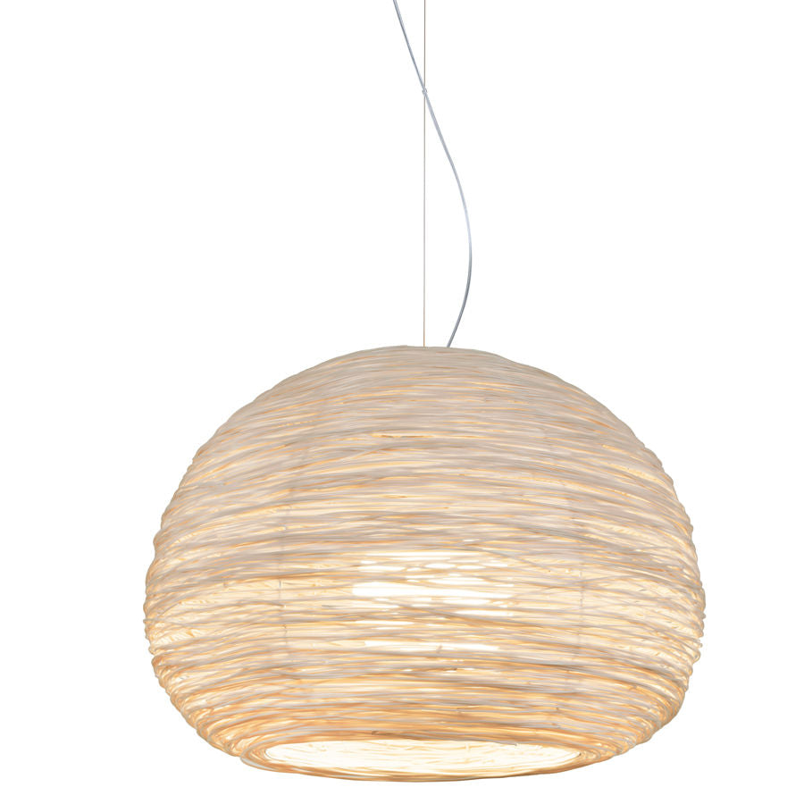 Shelter Pendant by Ango – Hand-Woven Light in Recycled Plastic Waste
