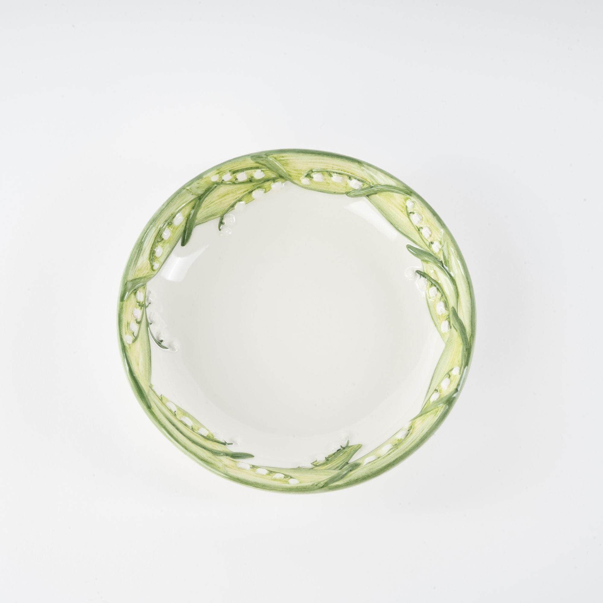 Lily of The Valley Hand-Painted Ceramic Plate - Set of 2