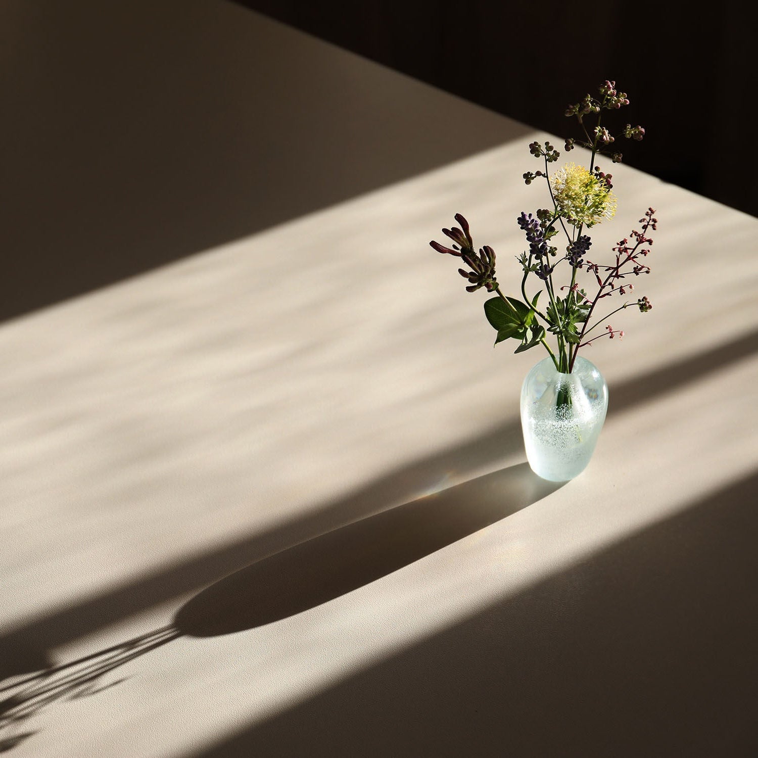 Mouth Blown Vase Liv Aqua