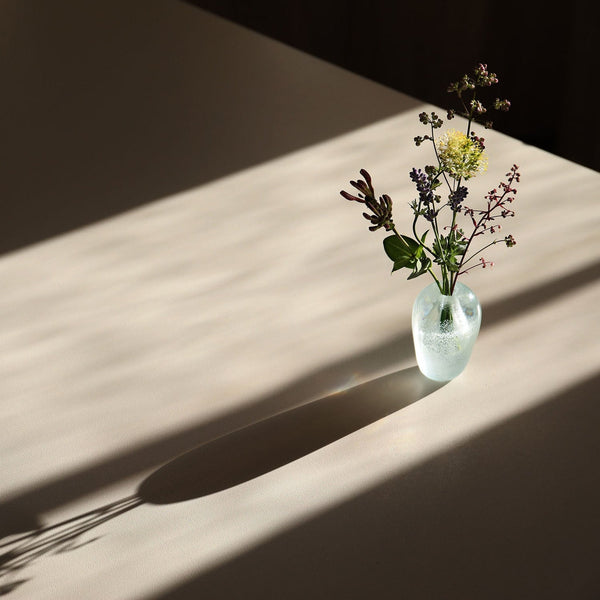 Mouth Blown Vase Liv Aqua