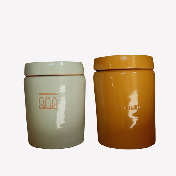 Ceramic Honey Almond Soy Wax Candle