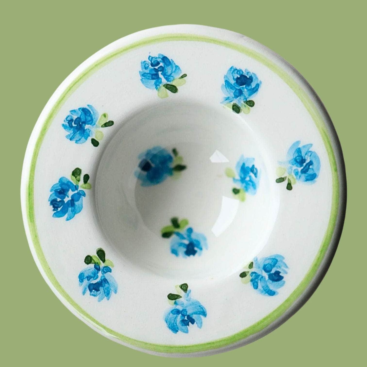 Ceramic Floral Egg Holders Set of Six