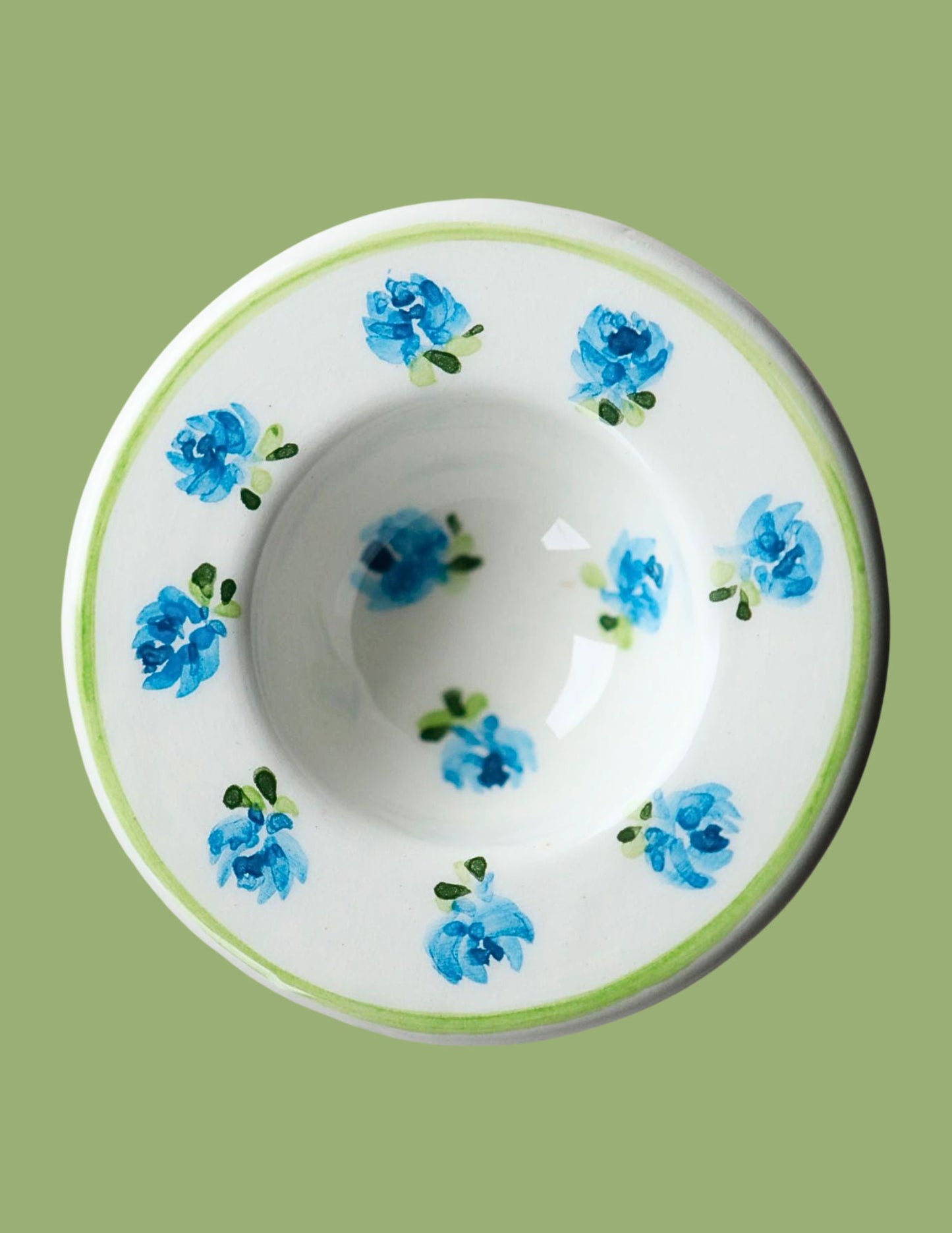 Ceramic Floral Egg Holders Set of Six