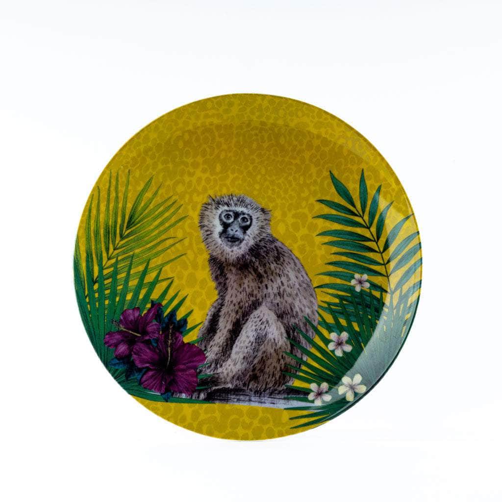 Les Ottomans x Matthew Williamson Porcelain Plate - Yellow Monkey