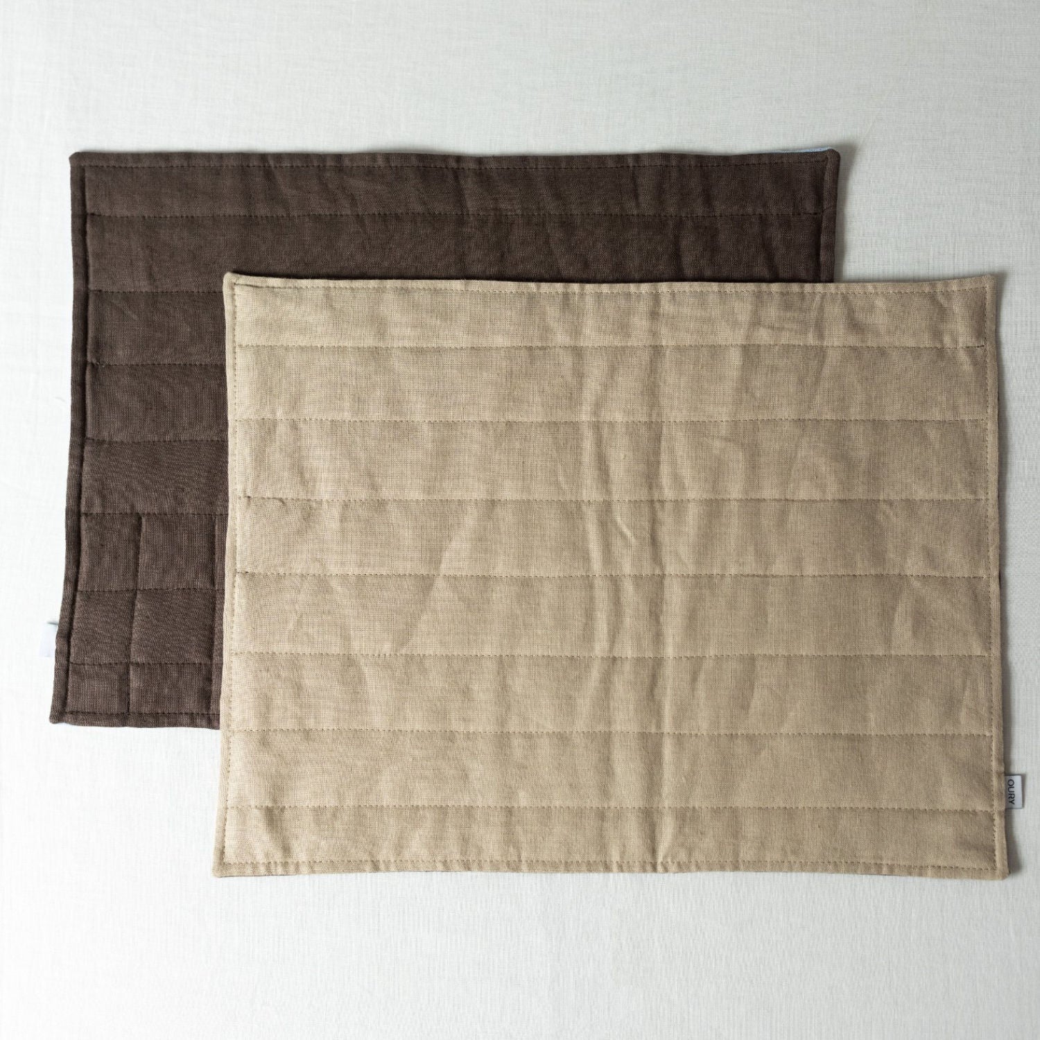 Beige & Brown Linen Placemat