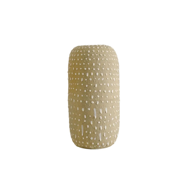 Eliana - Ceramic Vase - Beige with Dots