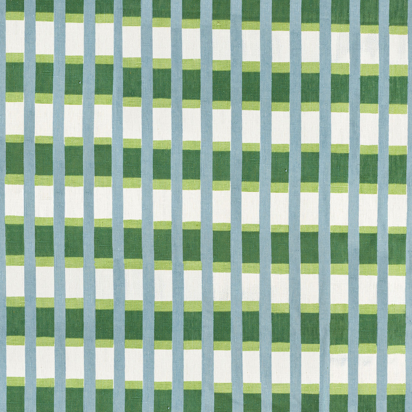 Lino Stripe Fabric (Teal)