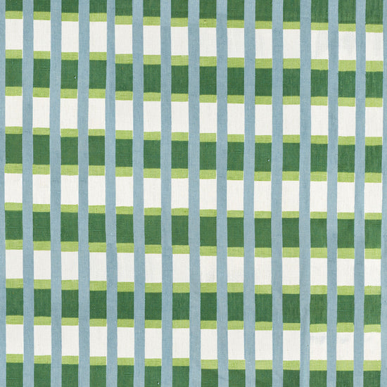 Lino Stripe Fabric (Teal)