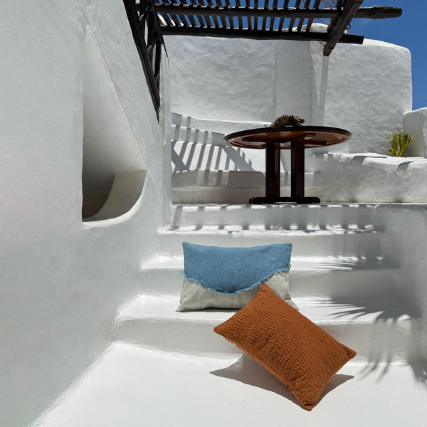 Linen Pillow Blue