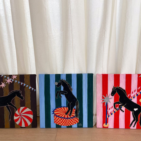 Striped Horse One, Original Painting