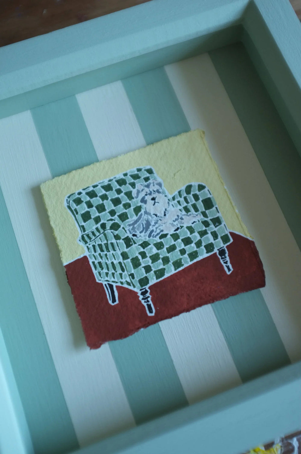 Schnauzer On Chair Artwork