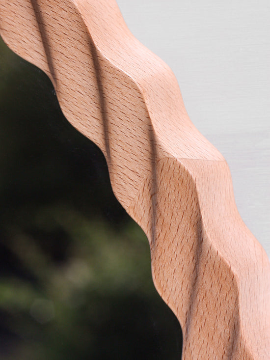 Kruller Midi Mirror - Beech