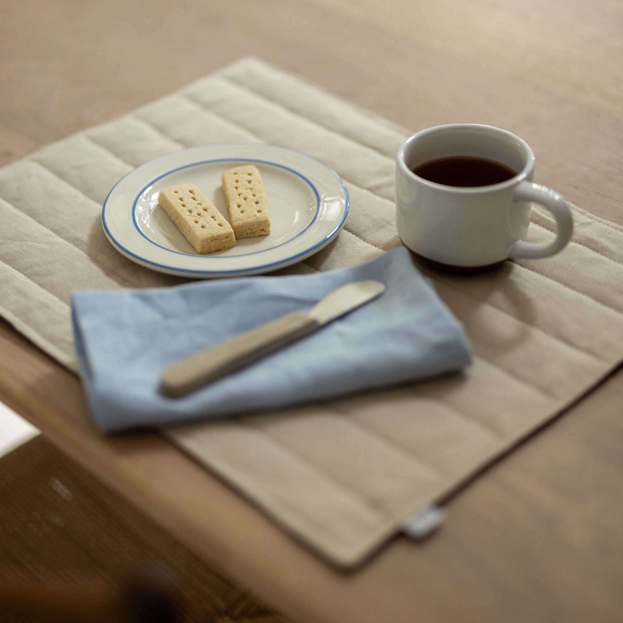 Beige & Brown Linen Placemat