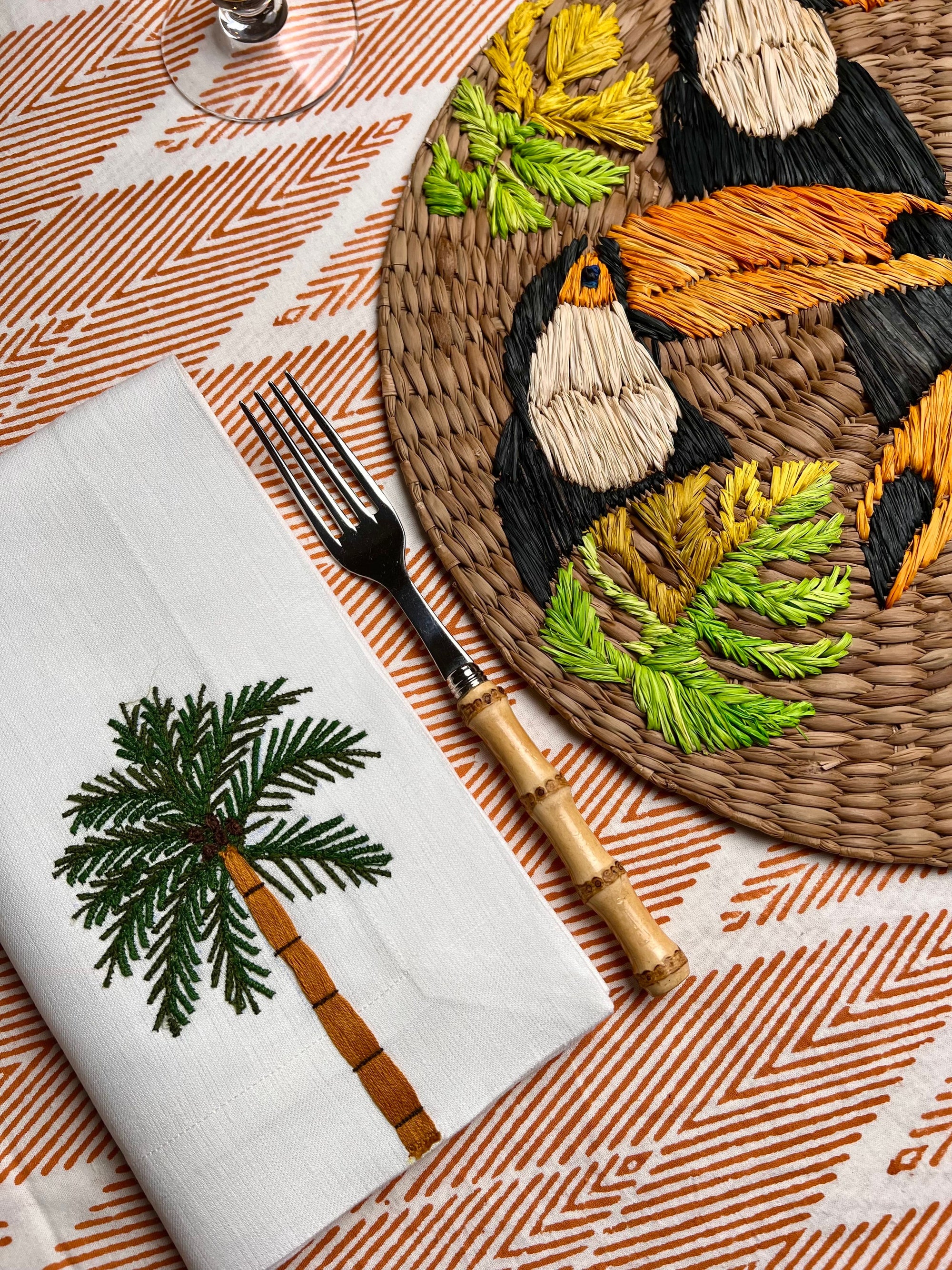 ’The Raffia Placemat’ - Toucan Birds (pair)
