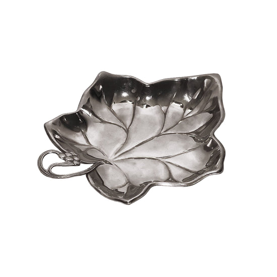 Silver-Plated Leaf Vide-Poche