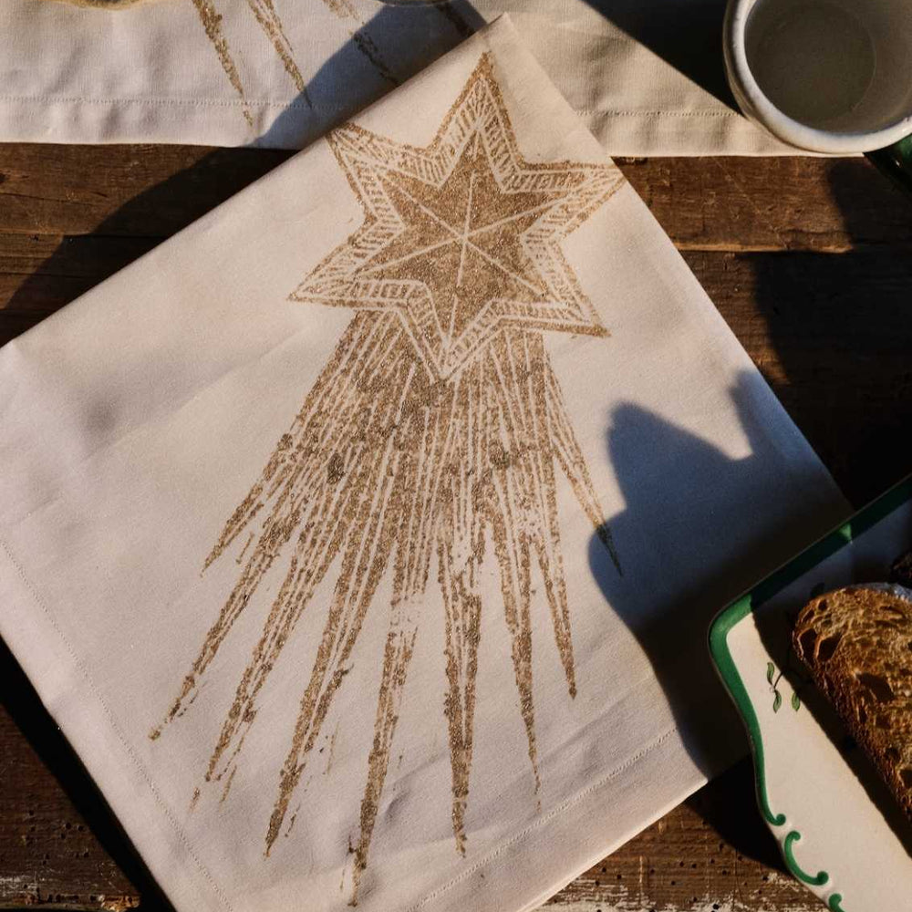 Christmas Star Napkins (Set of Four)
