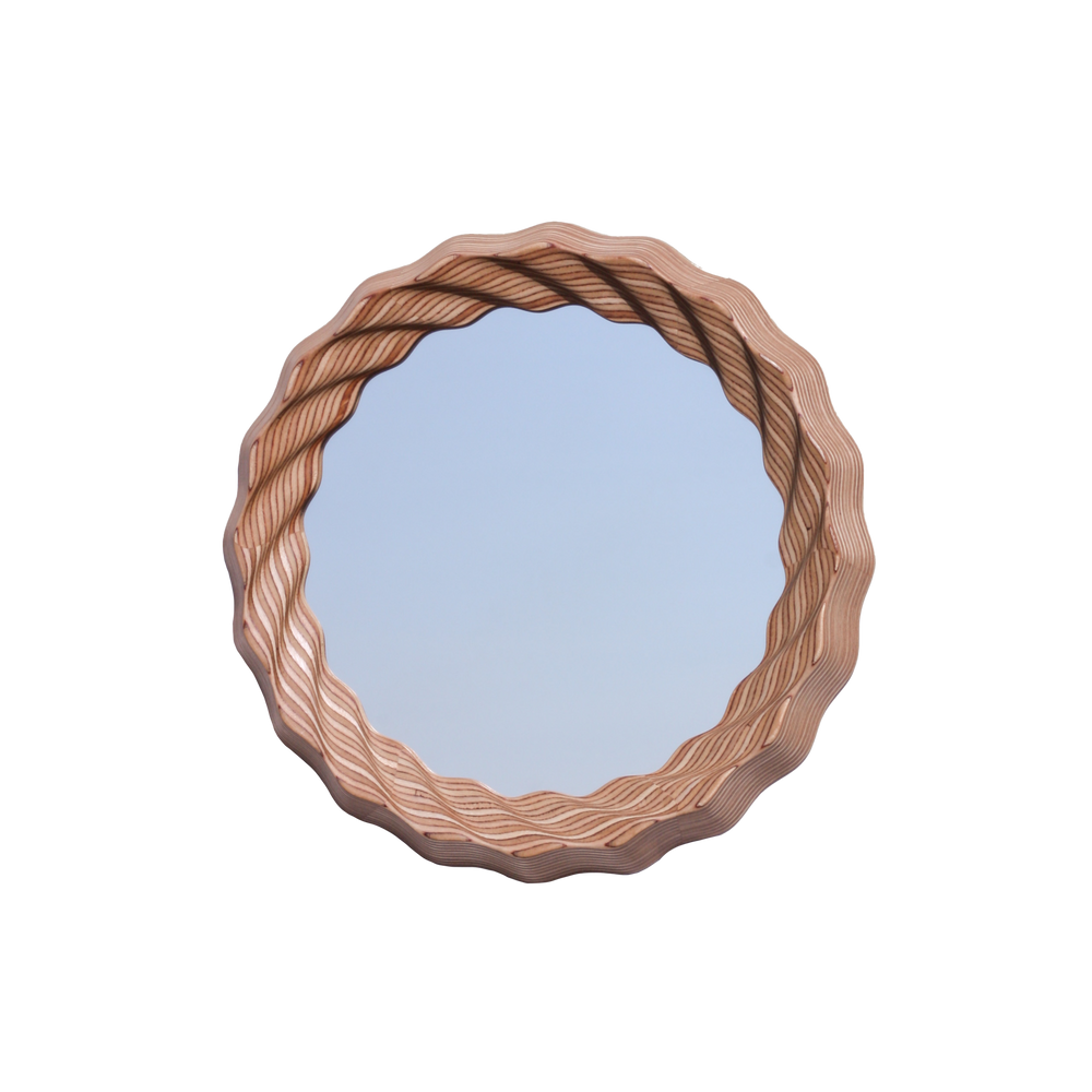 Kruller Porthole Mirror - Birch Plywood