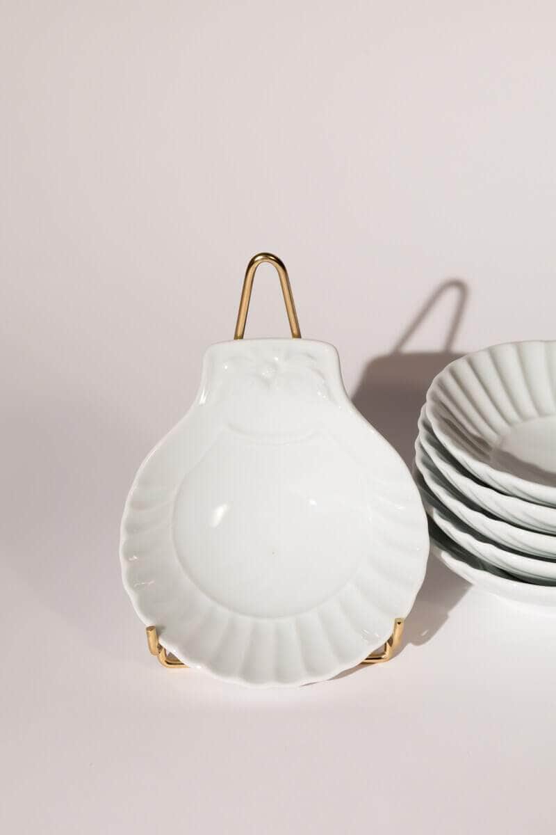 Vintage French Shell Dish by Porcelaine Du Reussy